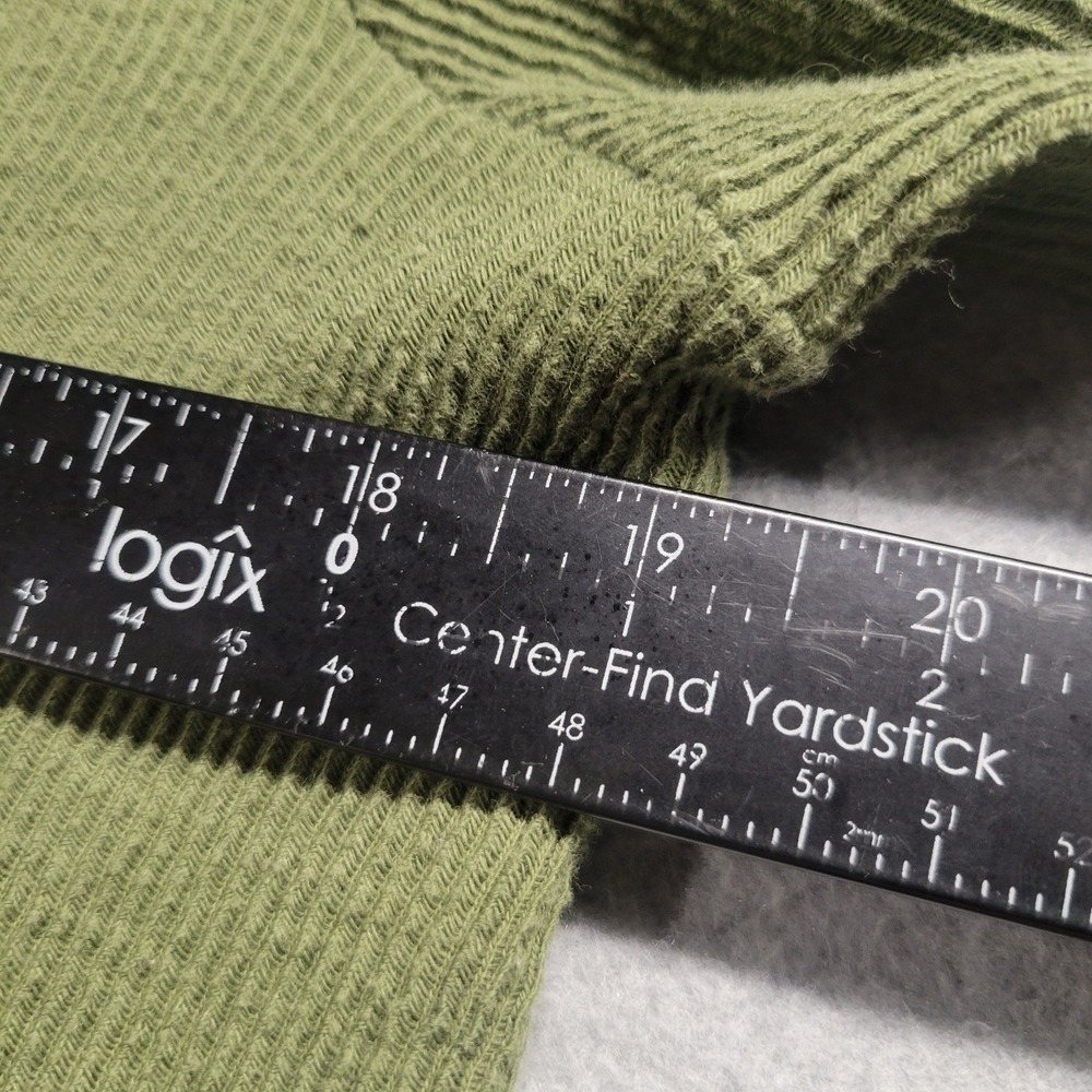 Madewell Elwood‎ Knot Front Top Sweater  In Palm Tree Green Women's Size Large - Picture 4 of 8